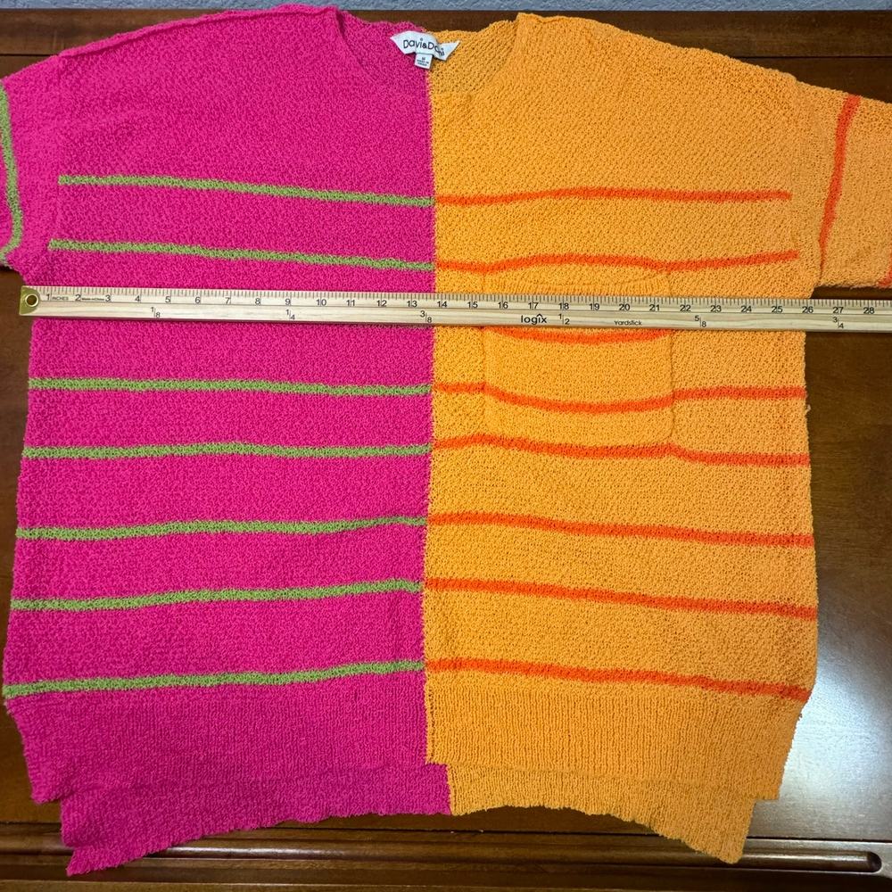 Davi & Dani Oversized Color Bock Stripe Neon Wome… - image 5